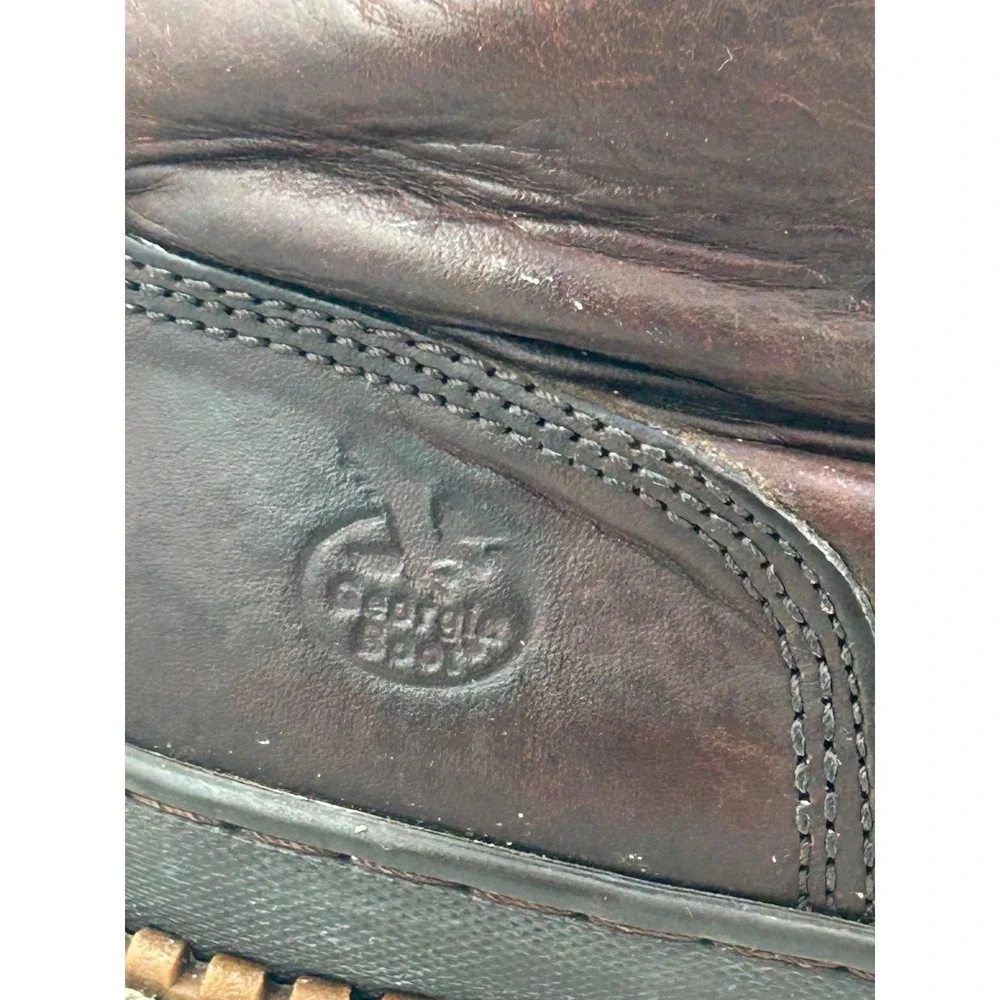 Georgia Boot Georgia Giant G8274 Men Sz 13W Brown Leather 8 Inch Work Boots‎